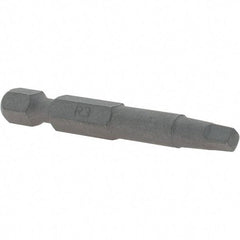 VEGA Industries - #3" Square Size Square Recess Bit - 1/4" Hex Drive, 1-15/16" OAL - USA Tool & Supply