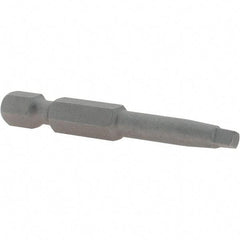 VEGA Industries - #2" Square Size Square Recess Bit - 1/4" Hex Drive, 1-15/16" OAL - USA Tool & Supply