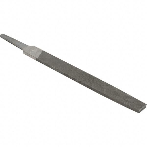 Value Collection - 6" Long, Smooth Cut, Flat American-Pattern File - Double Cut, 5/32" Overall Thickness - USA Tool & Supply