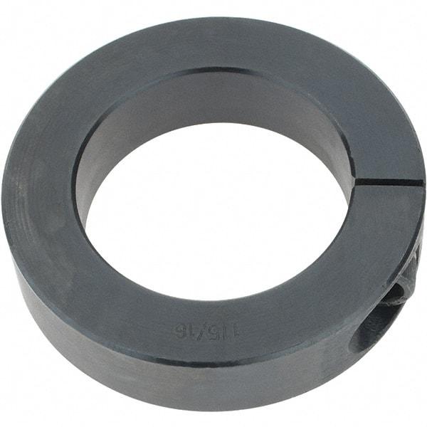 Import - 1-15/16" Bore, Steel, One Piece Clamp Collar - 3" Outside Diam, 11/16" Wide - USA Tool & Supply