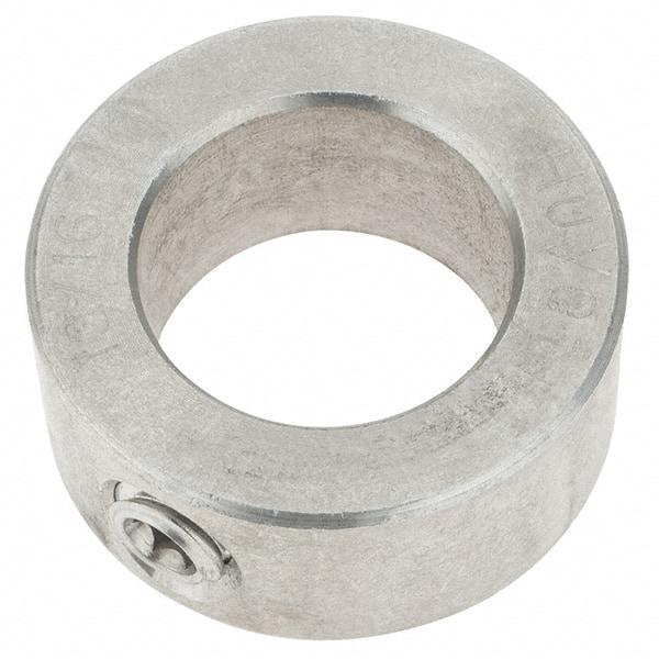 Import - 13/16" Bore, Stainless Steel, Set Screw Shaft Collar - 1-5/16" Outside Diam, 9/16" Wide - USA Tool & Supply