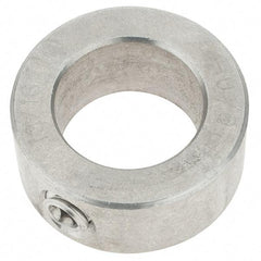 Import - 13/16" Bore, Stainless Steel, Set Screw Shaft Collar - 1-5/16" Outside Diam, 9/16" Wide - USA Tool & Supply