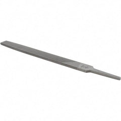 Value Collection - 8" Long, Smooth Cut, Flat American-Pattern File - Double Cut, 7/32" Overall Thickness - USA Tool & Supply