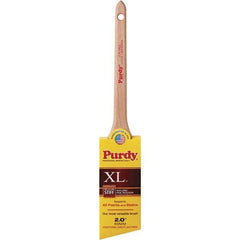 Krylon - 3/8" Angled Nylon/Polyester Angular Brush - 2" Bristle Length, 2-7/16" Wood Rattail Handle - USA Tool & Supply