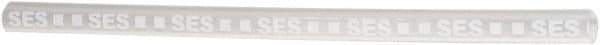 Value Collection - 6" Long, 4:1, Polyolefin Heat Shrink Electrical Tubing - Clear, White - USA Tool & Supply