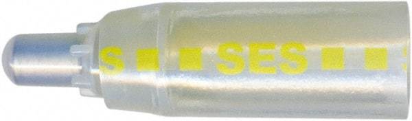 Value Collection - 18 to 10 AWG Crimp Bullet Connector - Clear & Yellow Polyolefin Insulation - USA Tool & Supply