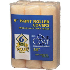 Krylon - 3/8" Nap, 9" Wide Paint Roller Cover - Semi-Smooth Texture, Polyester & Knitted - USA Tool & Supply