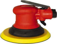 Universal Tool - 12,000 OPM, 14 CFM Air Consumption, 90 psi Air Pressure, Palm Air Orbital Sander - Round Pad, - USA Tool & Supply