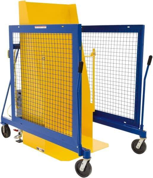 Vestil - 250 Gal Drum Dumper - 46-1/16" Wide x 64-3/4" High, 4 Steel Wheels - USA Tool & Supply