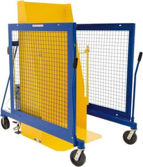 Vestil - 250 Gal Drum Dumper - 46-1/16" Wide x 64-3/4" High, 4 Steel Wheels - USA Tool & Supply