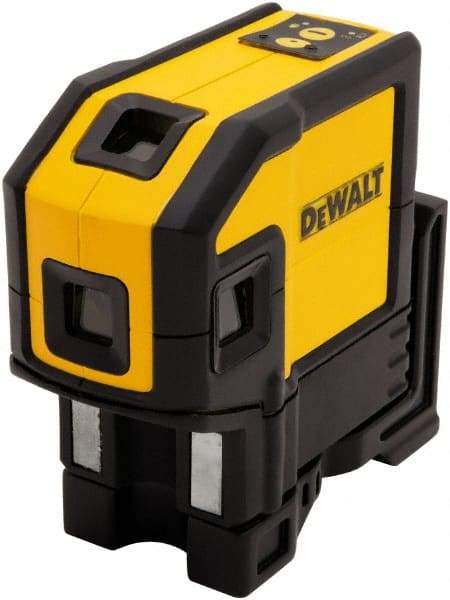 DeWALT - 6 Beam 165, 100' Max Range Line Laser Level - Red Beam, 1/8\x94 Accuracy, Battery Included - USA Tool & Supply