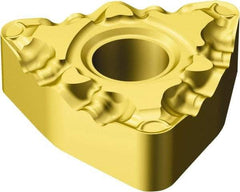 Sandvik Coromant - WNMG431 PF Grade 1525 Carbide Turning Insert - TiCN/TiN Finish, 80° Trigon, 1/2" Inscr Circle, 3/16" Thick, 1/64" Corner Radius - USA Tool & Supply