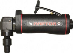 Universal Tool - Angle Handle, Angle Air Die Grinder - 18,000 RPM, Dual Capable Exhaust, 3.5 CFM, 0.4 hp, 90 psi - USA Tool & Supply