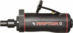 Universal Tool - 1/4" Collet, Straight Handle, Straight Air Die Grinder - 25,000 RPM, Dual Capable Exhaust, 3.5 CFM, 0.4 hp, 90 psi - USA Tool & Supply