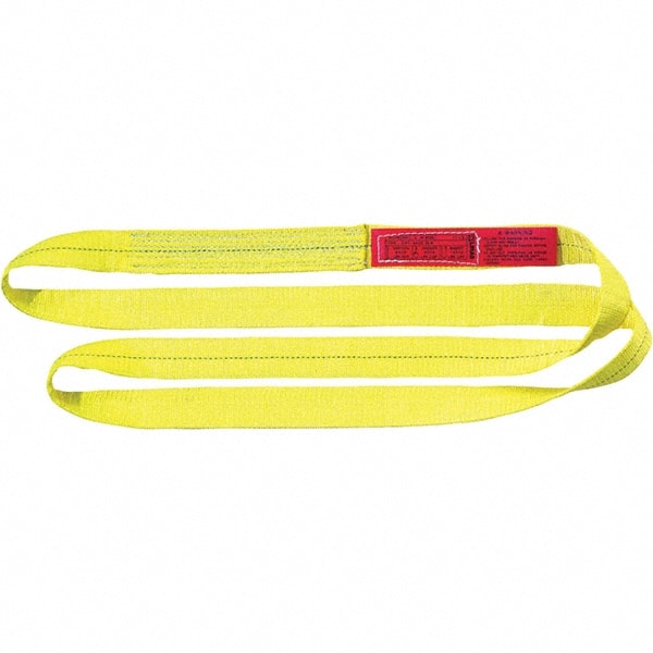 Lift-All - 2' Long x 1" Wide, 4,800 Lb Vertical Capacity, Nylon Web Sling - USA Tool & Supply