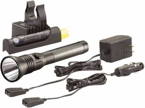 Streamlight - White LED Bulb, 740 Lumens, Industrial/Tactical Flashlight - Black Aluminum Body, 1 4.8 V\xB6Sub-C NiMH Battery Included - USA Tool & Supply