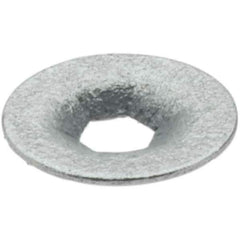 Value Collection - 3/8" OD, Spring Steel Push Nut - Zinc-Plated, 1/8" Shaft Diam - USA Tool & Supply