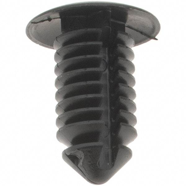 Value Collection - 8mm Hole Diam, Ratchet Shank, Nylon Panel Rivet - 8mm Material Thickness - USA Tool & Supply