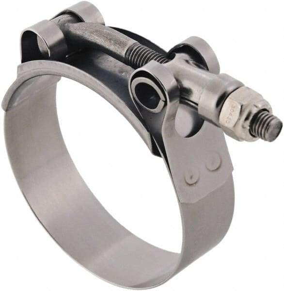 IDEAL TRIDON - 2.88 to 3.19" Hose, 3/4" Wide, T-Bolt Channel Bridge Clamp - 2.88 to 3.19" Diam, Stainless Steel - USA Tool & Supply