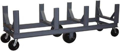 Jamco - 10,000 Lb Capacity Steel Bar Cradle Truck - Steel Deck, 30" OAW, 96" Platform Length, Phenolic Casters - USA Tool & Supply