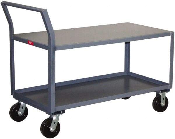 Jamco - 2,400 Lb Capacity, 36" Wide x 48" Long x 28" High Heavy Duty Service Cart - 2 Shelf, Steel - USA Tool & Supply