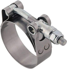 IDEAL TRIDON - 8 to 8.31" Hose, 3/4" Wide, T-Bolt Hose Clamp - 8 to 8.31" Diam, Stainless Steel - USA Tool & Supply