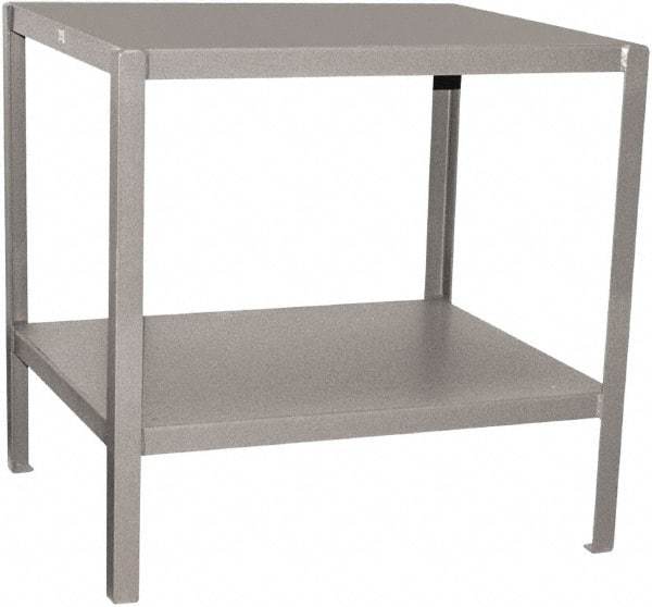 Jamco - 24 Wide x 24" Deep x 30" High, Steel Work Stand - Flat Top, Fixed Legs, Gray - USA Tool & Supply