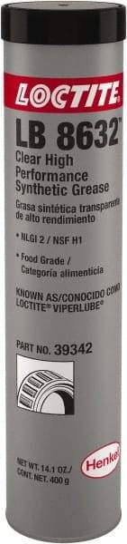 Loctite - 400 mL Cartridge Synthetic High Temperature Grease - Food Grade, 500°F Max Temp, - USA Tool & Supply