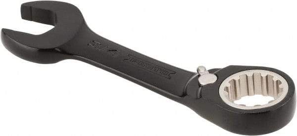 Proto - 3/4" 12 Point Offset Combination Wrench - 15° Offset Angle, 5-1/2" OAL, Steel, Black Chrome Finish - USA Tool & Supply