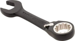 Proto - 11/16" 12 Point Offset Combination Wrench - 15° Offset Angle, 5" OAL, Steel, Black Chrome Finish - USA Tool & Supply