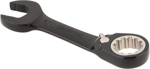 Proto - 19mm 12 Point Offset Combination Wrench - 15° Offset Angle, 5-1/2" OAL, Steel, Black Chrome Finish - USA Tool & Supply