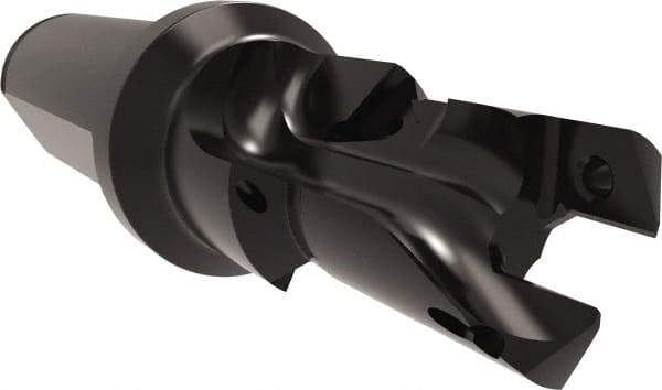 Allied Machine and Engineering - 18 to 20mm Diam, Straight Shank, 25.4mm Body Shank Diam, Combo Chamfer and Countersink Drill - TCMT 110204 Insert, 113.9mm OAL - USA Tool & Supply
