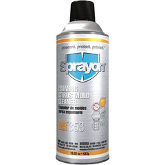 Sprayon - 15.25 Ounce Aerosol Can, White, Mold Cleaner - d-Limonene Composition - USA Tool & Supply