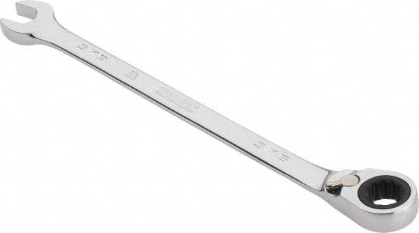 Proto - 5/16" 12 Point Combination Wrench - 0° Offset Angle, 5-1/2" OAL, Steel, Chrome Finish - USA Tool & Supply
