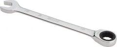 Proto - 15mm 12 Point Combination Wrench - 0° Offset Angle, 7-7/8" OAL, Steel, Chrome Finish - USA Tool & Supply