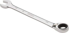 Proto - 17mm 12 Point Combination Wrench - 0° Offset Angle, 8-7/8" OAL, Steel, Chrome Finish - USA Tool & Supply