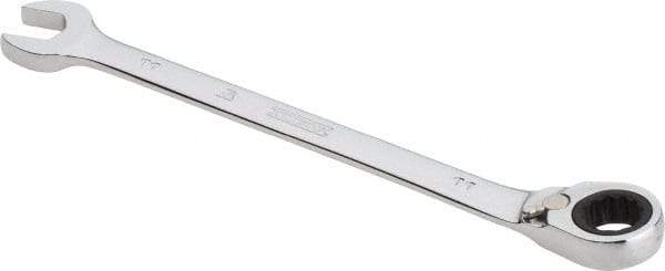 Proto - 11mm 12 Point Combination Wrench - 0° Offset Angle, 6-1/2" OAL, Steel, Chrome Finish - USA Tool & Supply