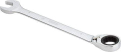 Proto - 1" 12 Point Combination Wrench - 0° Offset Angle, 12-3/4" OAL, Steel, Chrome Finish - USA Tool & Supply