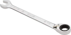 Proto - 9/16" 12 Point Combination Wrench - 0° Offset Angle, 7-1/2" OAL, Steel, Chrome Finish - USA Tool & Supply