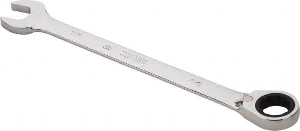 Proto - 34mm 12 Point Combination Wrench - 0° Offset Angle, 18-1/8" OAL, Steel, Chrome Finish - USA Tool & Supply