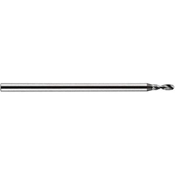 Accupro - 0.4mm Body Diam, 120°, 30mm OAL, Solid Carbide Spotting Drill - USA Tool & Supply