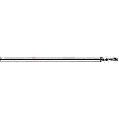 Accupro - 0.4mm Body Diam, 120°, 30mm OAL, Solid Carbide Spotting Drill - USA Tool & Supply