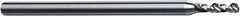 Accupro - 0.27mm, 120° Point, Solid Carbide Micro Drill Bit - 25mm OAL, 1.3mm Flute Length, 1mm Shank Diam, Series Miniature - USA Tool & Supply