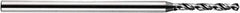 Accupro - 0.15mm, 120° Point, Solid Carbide Micro Drill Bit - 25mm OAL, 1mm Flute Length, 1mm Shank Diam, Series Miniature - USA Tool & Supply