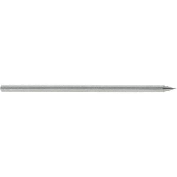 Accupro - 0.1mm, 120° Point, Solid Carbide Micro Drill Bit - 25mm OAL, 0.5mm Flute Length, 1mm Shank Diam, Series Miniature - USA Tool & Supply