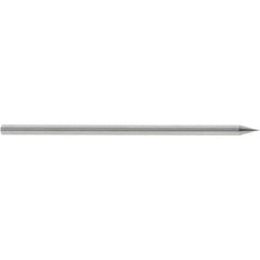 Accupro - 0.1mm, 120° Point, Solid Carbide Micro Drill Bit - 25mm OAL, 0.5mm Flute Length, 1mm Shank Diam, Series Miniature - USA Tool & Supply