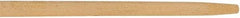 Rubbermaid - 60 x 1-1/8" Wood Handle for Push Brooms - Tapered Connection, Tan - USA Tool & Supply