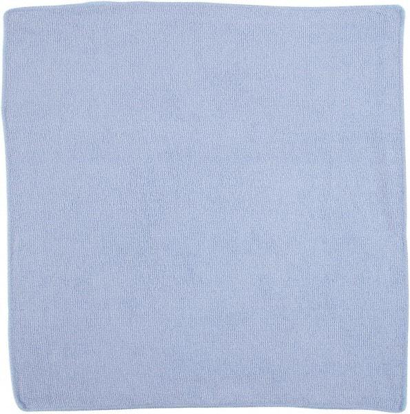 Rubbermaid - Dry Microfiber Wipes - 16" x 16" Sheet Size, Blue - USA Tool & Supply