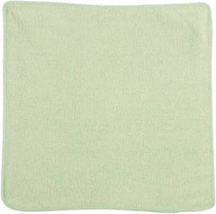 Rubbermaid - Dry Microfiber Wipes - 12" x 12" Sheet Size, Green - USA Tool & Supply