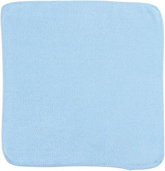 Rubbermaid - Dry Microfiber Wipes - 12" x 12" Sheet Size, Blue - USA Tool & Supply